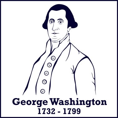 Silhouette George Washington clipart
