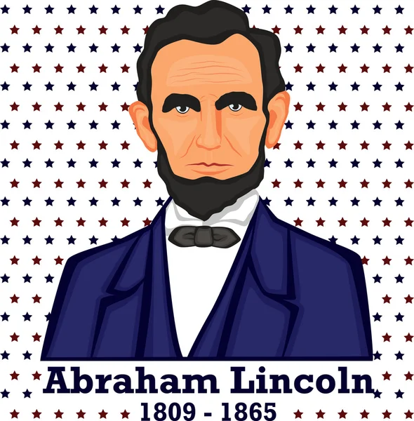 Silhouette Abraham Lincoln — Stock vektor