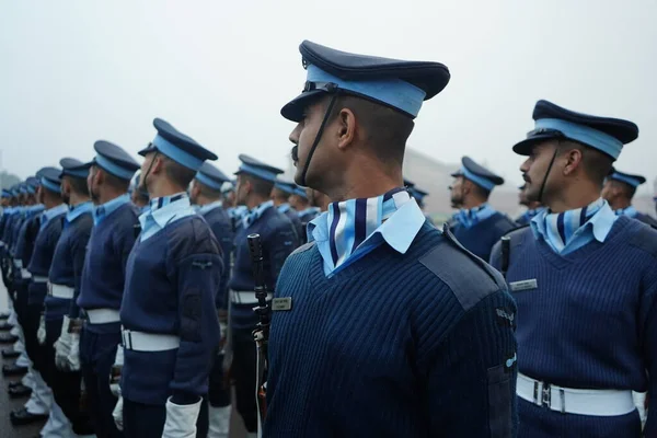 Дели Нью Дели Индия Января 2021 Года Индийская Армия Полиция — стоковое фото