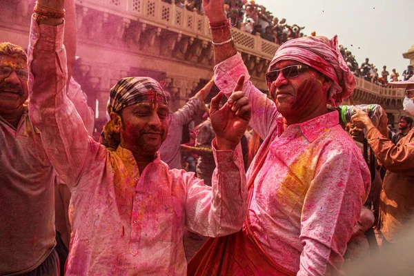 Mathura Uttar Pradesh Indie Ledna 2020 Dav Mathura Slaví Holi — Stock fotografie