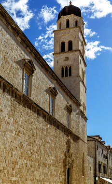 Hırvatistan 'ın Stradun kentinde Dubrovnik Kent Çan Kulesi