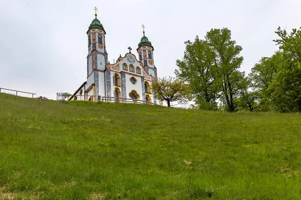 Igreja Kalvari Topo Colina Calvário Bad Tolz Baviera Alemanha — Fotografia de Stock