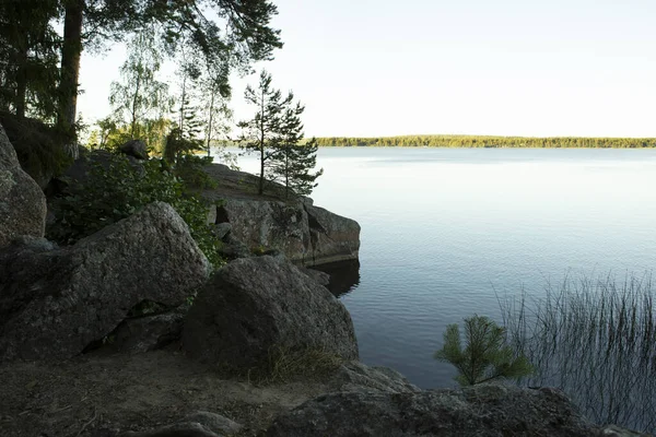 Sten Vattenfall Skummande Vatten Stenar Ligger Raviner Floden Som Backwater — Stockfoto