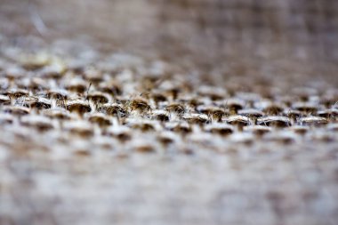 Örgü desenli arka plan retro ile Macro bokeh sığ derinlik sanatı yün mat