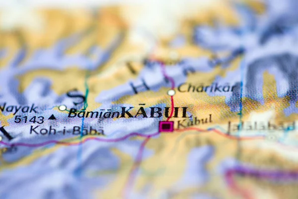 Долина Глибини Поля Фокусується Географічному Розташуванні Континенту Кабул Афганістан Азія — стокове фото