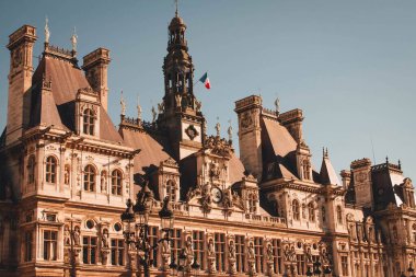 Paris, Fransa - 10.16.2016: Paris sokaklarında manzara 