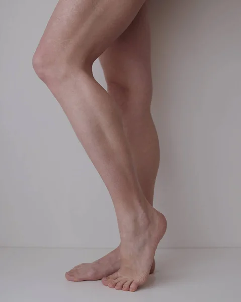 Όμορφη Γυναίκα Πόδια Χωρίς Retouch — Φωτογραφία Αρχείου