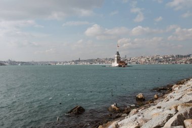 İstanbul 'daki mermer deniz manzarası 
