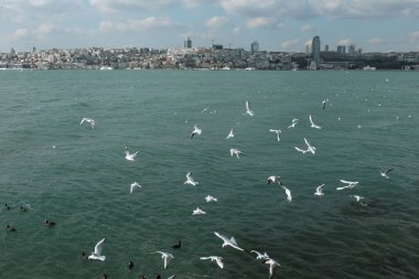  İstanbul 'daki mermer deniz manzarası