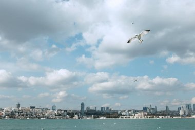  İstanbul 'daki mermer deniz manzarası