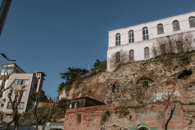 İstanbul, Türkiye - 01 Şubat 2021: Antik İstanbul Kolezyumu manzarası