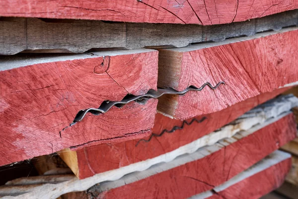 Textura e tronco de madeira — Fotografia de Stock