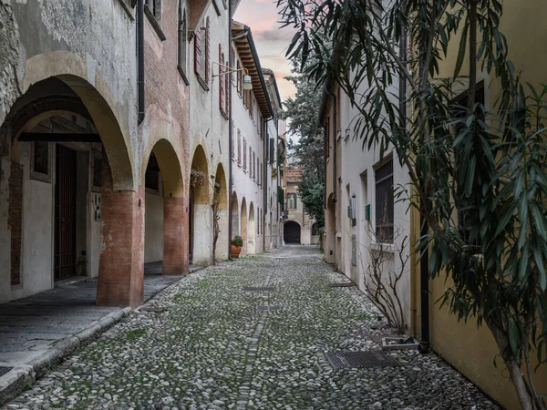 Glimp Van Treviso Een Historische Stad Italië — Stockfoto