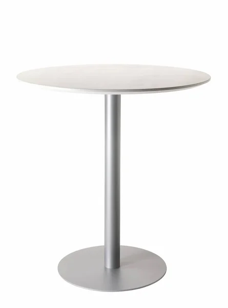 Coffee Table Steel Base White Background — Stock Photo, Image