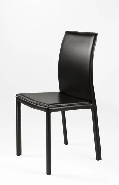 Skórzane Krzesło Białym Tle — Zdjęcie stockowe