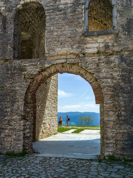 Paredes Pedra Castelo Antigo — Fotografia de Stock