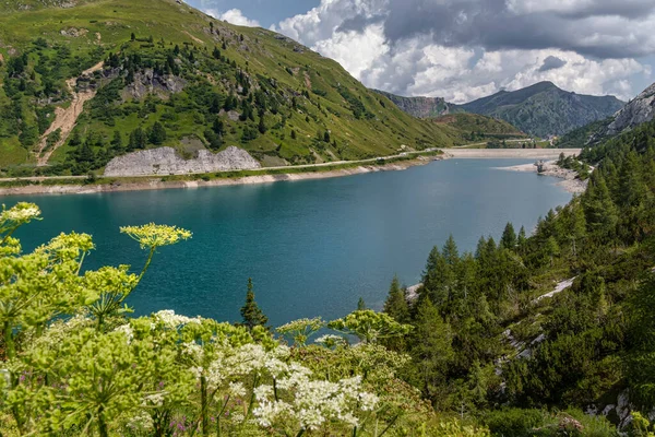 Гірський Пейзаж Блакитним Озером — стокове фото