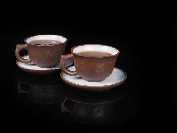 粘土の手作り中国茶道の設定 — ストック写真