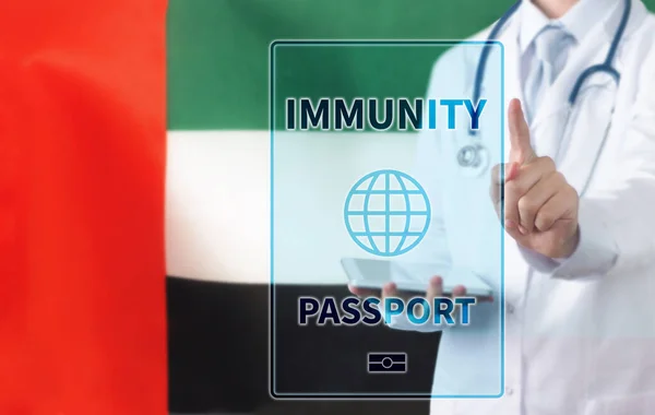 Pasaporte Inmunidad Digital Concept Control Covid — Foto de Stock