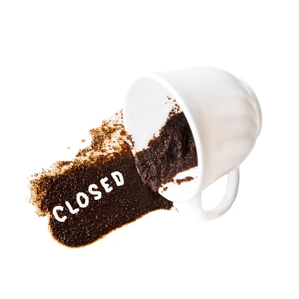 Fechado em xícara de café — Fotografia de Stock