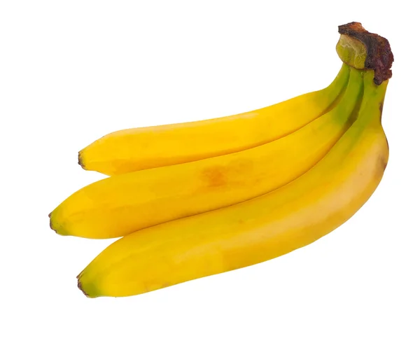 Bündel reifer Bananen auf weißem Hintergrund. isolieren — Stockfoto