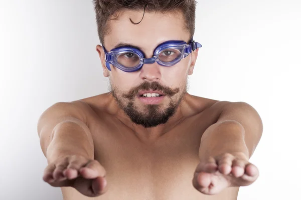 Swimmer at the start — Stock Photo, Image