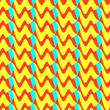 Soyut dalgalı renkli seamless modeli.