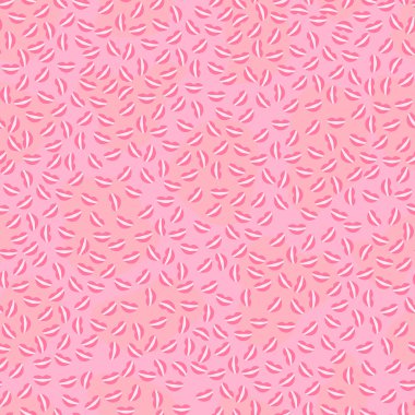 Soyut seamless modeli pembe renklerde siluetleri ile oluşan