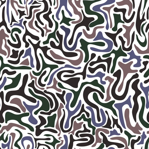 Renkli, soyut, dikişsiz desen.