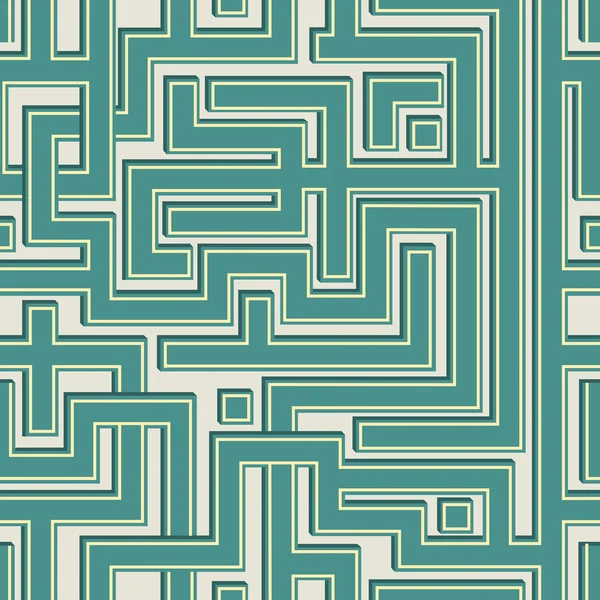 Modèle abstrait sans couture colorl ressemblant à un labyrinthe . — Image vectorielle