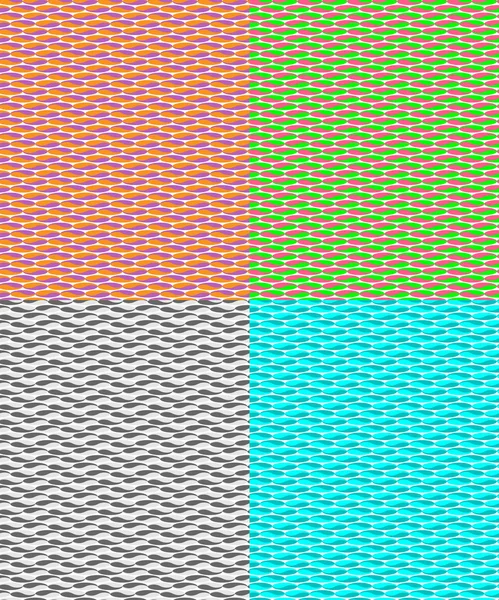 Σύνολο απρόσκοπτη μοτίβα με διαφορετικό χρώμα αποχρώσεις — Διανυσματικό Αρχείο