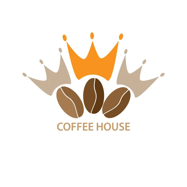 Bir kafe, dükkan, kahve şirket için logo şablonu.