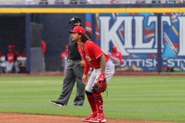 Jonathan India # 71. Cincinnati Kızılları için Peoria Spor Kompleksi, AZ / USA / 23 Mart 2021.