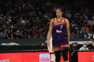 Phoenix 'teki Talking Stick Resort Arena' daki Phoenix Mercury için Kia Vaughn Merkezi, AZ / USA 31,221 Ağustos.