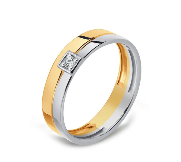 Snubní prsten s diamantem Royalty Free Stock Fotografie