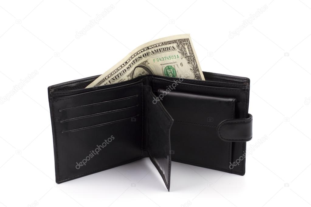 Бумажник с деньгами