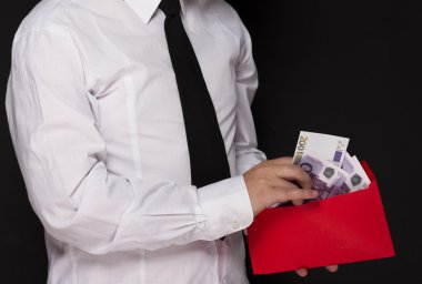 para bir zarf içinde