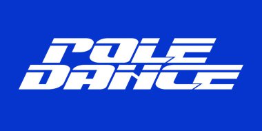 Direk Dansı Harf Vektörü Tişört Tasarımı Tarz Grafiği