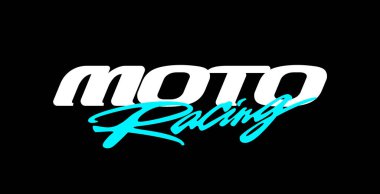 Moto Yarış Harfleri Vektör Hızı Motorsport Typography Design