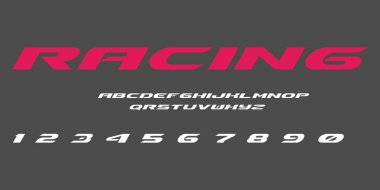 Yarış Harfi Vektörü Etiketi Hızlı Spor Etiketi Etiketi Tasarımı