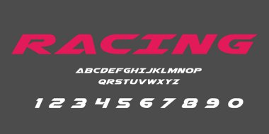 Yarış Harfi Vektörü Etiketi Hızlı Spor Etiketi Etiketi Tasarımı