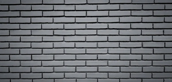 灰色または灰色のレンガの壁の背景 グランジセメント塗装壁紙 黒と白のトーンやモノクロで構築された外部とレトロ ロフトやヴィンテージのスタイルをブロック — ストック写真