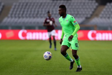 Torino, İtalya. 1 Kasım 2020. Ss Lazio 'dan Jean-Daniel Akpa Akpro, Torino Fc ile Ss Lazio arasındaki A Serisi karşılaşmasında.
