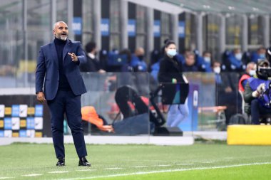 Torino, İtalya. 31 Kasım 2020. FC Internazionale ve Parma Calcio arasındaki Serie A maçında Parma Calcio 'nun baş antrenörü Fabio Liverani.