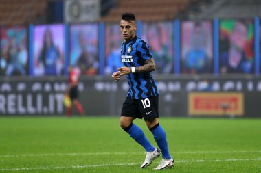 Torino, İtalya. 31 Kasım 2020. FC Internazionale 'den Lautaro Martinez FC Internazionale ve Parma Calcio arasındaki A serisi maçında.