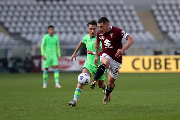 Torino Italië November 2020 Andrea Belotti Van Torino Tijdens Serie — Stockfoto