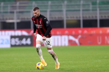 Milano, İtalya. 08 Kasım 2020. Ac Milan ve Hellas Verona arasındaki A serisi maçında Ac Milan 'dan Ante Rebiç.  