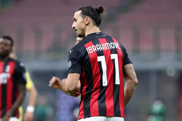 Milan Italie Novembre 2020 Zlatan Ibrahimovic Milan Lors Match Serie — Photo