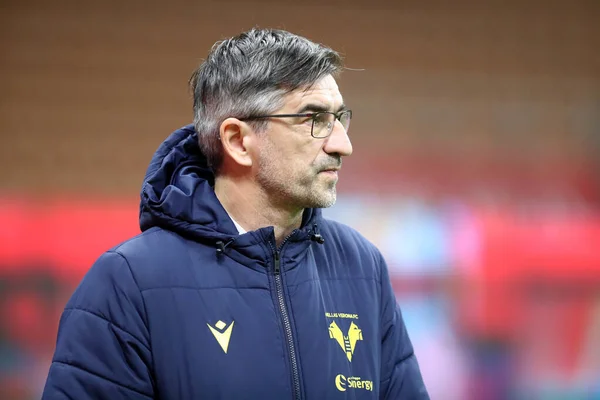 Milano Italia Noviembre 2020 Ivan Juric Entrenador Hellas Verona Durante — Foto de Stock