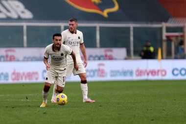 Cenova, İtalya. 08 Kasım 2020. Genoa Cfc ve As Romanlar arasında oynanan Serie A karşılaşmasında As Roman Pedro Eliezer Rodriguez Ledesma.
